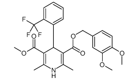 5-O-[(3,4-dimethoxyphenyl)methyl] 3-O-methyl 2,6-dimethyl-4-[2-(trifluoromethyl)phenyl]-1,4-dihydropyridine-3,5-dicarboxylate