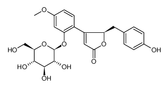 (5R)-4-[2-(BETA-D-吡喃葡萄糖基氧基)-4-甲氧基苯基]-5-[(4-羟基苯基)甲基]-2(5H)-呋喃酮