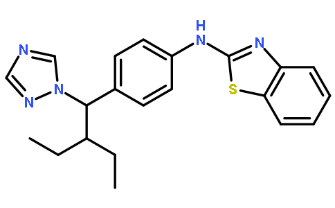 n-[4-[2-乙基-1-(1H-1,2,4-噻唑-1-基)丁基]苯基]-2-苯并噻唑胺