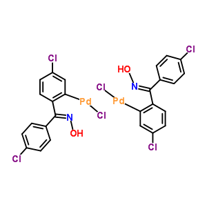 二-μ-氯双[5-氯-2-[(4-氯苯基)(肟基)甲基]苯基]钯(II)二聚体