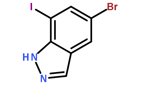 5-溴-7-碘-1H-吲唑