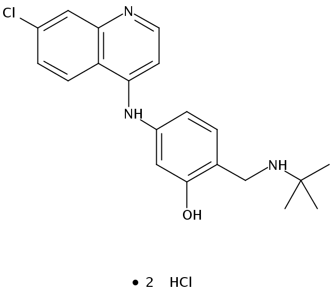 5-[(7-Chloro-4-quinolinyl)amino]-2-[[(1,1-dimethylethyl)amino]methyl]phenol dihydrochloride