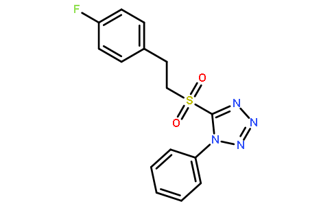 5-(4-氟苯乙基磺酰基)-1-苯基-1H-四唑e