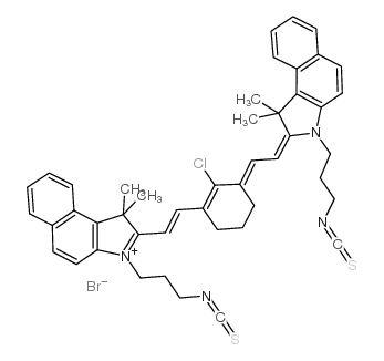(2Z)-2-[(2Z)-2-[2-chloro-3-[(E)-2-[3-(3-isothiocyanatopropyl)-1,1-dimethylbenzo[e]indol-3-ium-2-yl]ethenyl]cyclohex-2-en-1-ylidene]ethylidene]-3-(3-isothiocyanatopropyl)-1,1-dimethylbenzo[e]indole,bromide