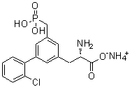 (S)-alpha-氨基-2'-氯-5-(膦酰甲基)-[1,1'-联苯]-3-丙酸单铵盐