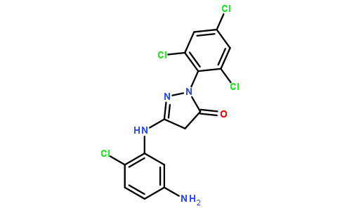 1-(2,4,6-三氯苯基)-3-(5-氨基-2-氯苯胺基)-5-吡唑酮