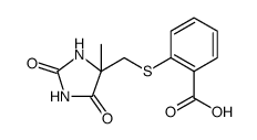 Benzoic acid, 2-[[(4-methyl-2,5-dioxo-4-imidazolidinyl)methyl]thio]