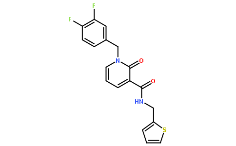 1-(3,4-二氟苄基)-2-氧代-n-(噻吩-2-甲基)-1,2-二氢吡啶-3-羧酰胺