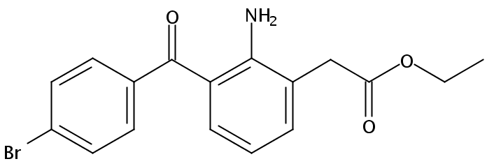 2-amino-3-(4-bromobenzoyl)benzeneacetic acid ethyl ester