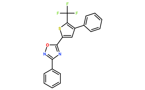3-苯基-5-4-苯基-5-(三氟甲基)-2-噻吩-1,2,4-噁二唑