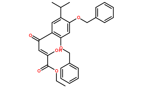 4-(2,4-双(苄氧基)-5-异丙基苯基)-2-羟基-4-氧代-2-丁酸乙酯