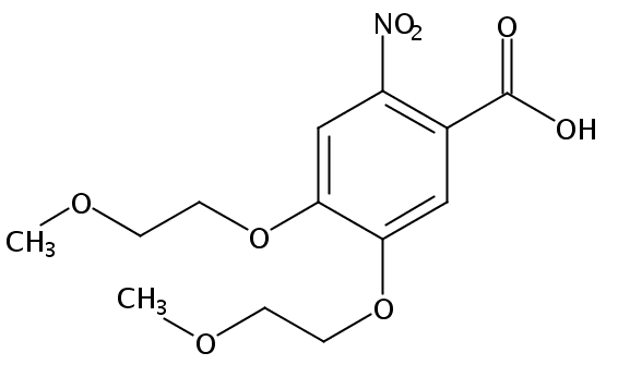 2-硝基-4，5-双（2-甲氧基乙氧基）苯甲酸 EL-5-110