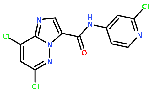 6,8-二氯-n-(2-氯吡啶-4-基)咪唑并[1,2-b]吡嗪-3-羧酰胺
