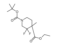 4-Ethyl 1-(2-methyl-2-propanyl) 3,3-difluoro-4-methyl-1,4-piperid inedicarboxylate