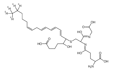 L-γ-Glutamyl-S-[(4S,5R,6E,8E,10Z,13Z)-1-carboxy-4-hydroxy(18,18,19,19,19-2H5)-6,8,10,13-nonadecatetraen-5-yl]-L-cysteinylglycine