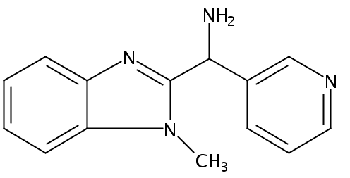 C-(1-甲基-1H-苯并咪唑-2-基)-c-吡啶-3-基-甲胺