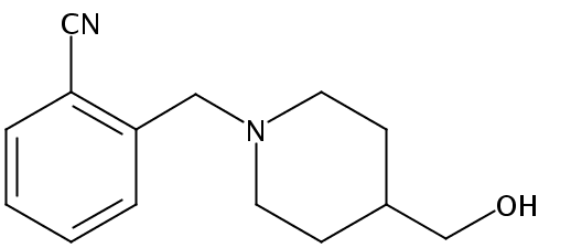 2-((4-(Hydroxymethyl)piperidin-1-yl)methyl)benzonitrile