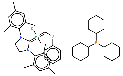 三环己基膦[1,3-双(2,4,6-三甲基苯基)-4,5-二氢咪唑-2-亚基][(苯硫基)亚甲基]钌(II)二氯