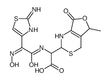 2-[[(2Z)-2-(2-amino-1,3-thiazol-4-yl)-2-hydroxyiminoacetyl]amino]-2-(5-methyl-7-oxo-1,2,4,5-tetrahydrofuro[3,4-d][1,3]thiazin-2-yl)acetic acid