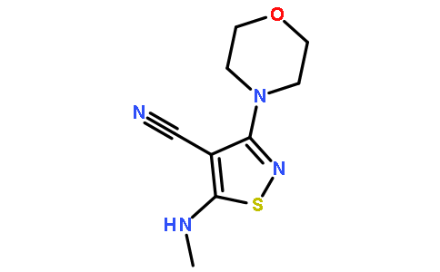 5-（甲基氨基）-3-吗啉代-4-isothiazolecarbonitrile