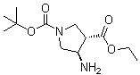 (3S,4R)-4-氨基-1,3-吡咯烷二甲酸 1-叔丁基 3-乙基酯