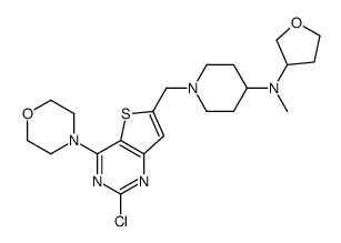 1-[(2-chloro-4-morpholin-4-ylthieno[3,2-d]pyrimidin-6-yl)methyl]-N-methyl-N-(oxolan-3-yl)piperidin-4-amine