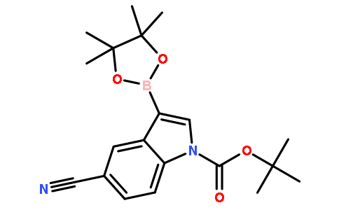 1-BOC-5-氰基吲哚-3-硼酸频那醇酯