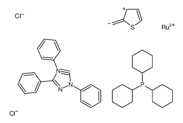 Tricyclohexylphosphine[2,4-dihydro-2,4,5-triphenyl-3H-1,2,4-triazol-3-ylidene][2-thienylmethylene]ruthenium(II) dichloride,95%