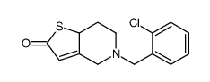 5-(2-Chlorobenzyl)-5,6,7,7a-tetrahydrothieno[3,2-c]pyridin-2(4H)- one