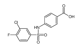 4-[(3-chloro-4-fluorophenyl)sulfonylamino]benzoic acid