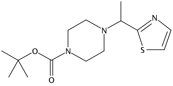 tert-butyl 4-[1-(1,3-thiazol-2-yl)ethyl]piperazine-1-carboxylate