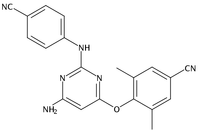 4-(6-氨基-2-(4-氰基苯基氨基)嘧啶-4-基氧基)-3,5-二甲基苯甲腈