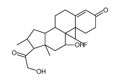 (8S,9R,10S,11S,13S,14S,16R,17S)-9-fluoro-11-hydroxy-17-(2-hydroxyacetyl)-10,13,16-trimethyl-2,6,7,8,11,12,14,15,16,17-decahydro-1H-cyclopenta[a]phenanthren-3-one