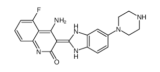 4-氨基-5-氟-3-[6-(哌嗪-1-基)-1H-苯并咪唑-2-基]-1H-喹啉-2-酮