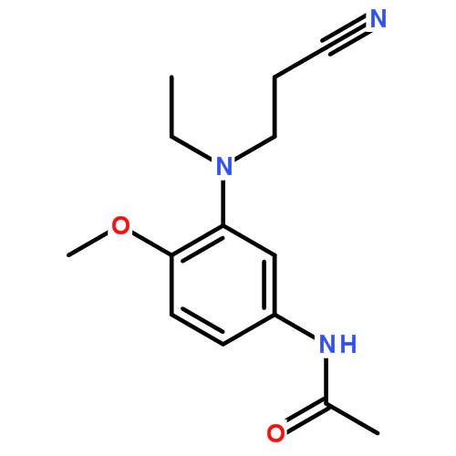 3-(N-乙基-N-氰乙基)氨基-4-甲氧基乙酰苯胺