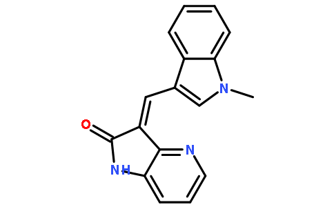 1,3-二氢-3-[(1-甲基-1H-吲哚-3-基)亚甲基]-2H-吡咯并[3,2-b]吡啶-2-酮