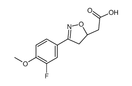 2-[(5S)-3-(3-fluoro-4-methoxyphenyl)-4,5-dihydro-1,2-oxazol-5-yl]acetic acid