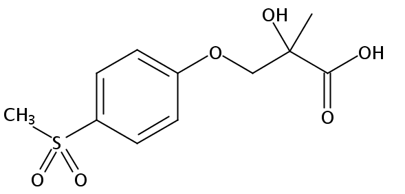 2-methyl-3-(4-methylsulfonylphenoxy)-2-oxidanyl-propanoic acid