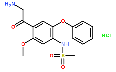 2-氨基-1-(2-甲氧基-4-甲磺酰胺基-5-苯氧基苯基)乙酮盐酸盐