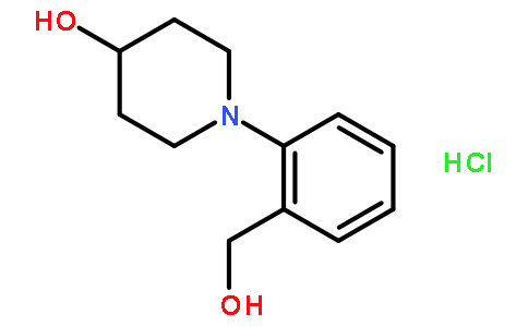1-(2-羟基甲基苯基)哌啶-4-醇盐酸盐