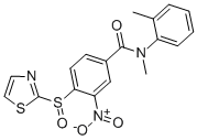 N-甲基-N-(2-甲基苯基)-3-硝基-4-(2-噻唑磺酰基)-苯胺
