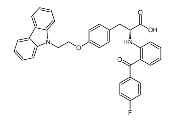 (S)-3-(4-(2-(9H-carbazol-9-yl)ethoxy)phenyl)-2-((2-(4-fluorobenzoyl)phenyl)amino)propanoic acid