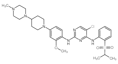 5-氯-N2-[2-甲氧基-4-[4-(4-甲基-1-哌嗪基)-1-哌啶基]苯基]-N4-[2-[(1-甲基乙基)磺酰基]苯基]-2,4-嘧啶二胺