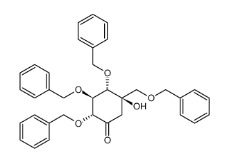 (2R,3S,4S,5R)-5-Hydroxy-2,3,4-tris(phenylmethoxy)-5-[(phenylmethoxy)methyl]-cyclohexanone