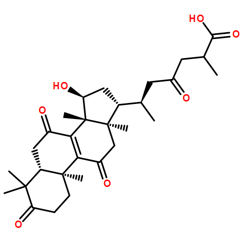 羊毛甾-8-烯-26-酸,  15-羟基-3,7,11,23-四羰基-,   (15a)-