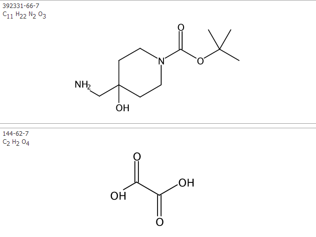 tert-Butyl 4-(aminomethyl)-4-hydroxypiperidine-1-carboxylate oxalate