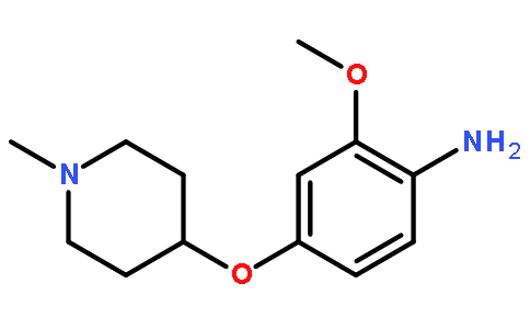 2-甲氧基-4-((1-甲基哌啶-4-基)氧基)苯胺