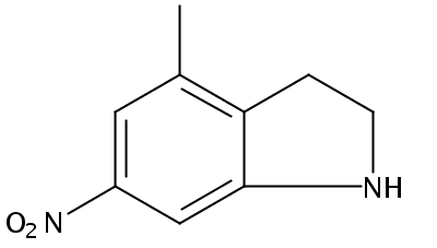 4-甲基-6-硝基吲哚啉