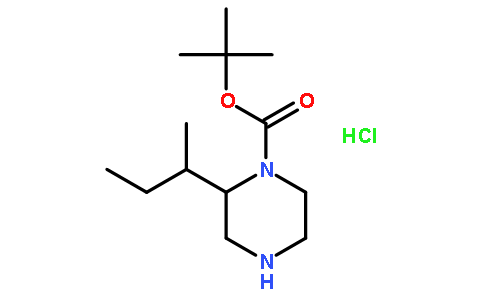 (S)-1N-BOC-2-(S-1-甲基丙基)哌嗪盐酸盐