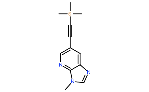 3-Methyl-6-((trimethylsilyl)ethynyl)-3H-imidazo-[4,5-b]pyridine